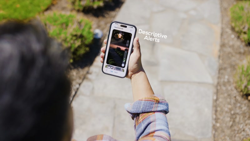 Alder NVR mobile app showing descriptive alerts